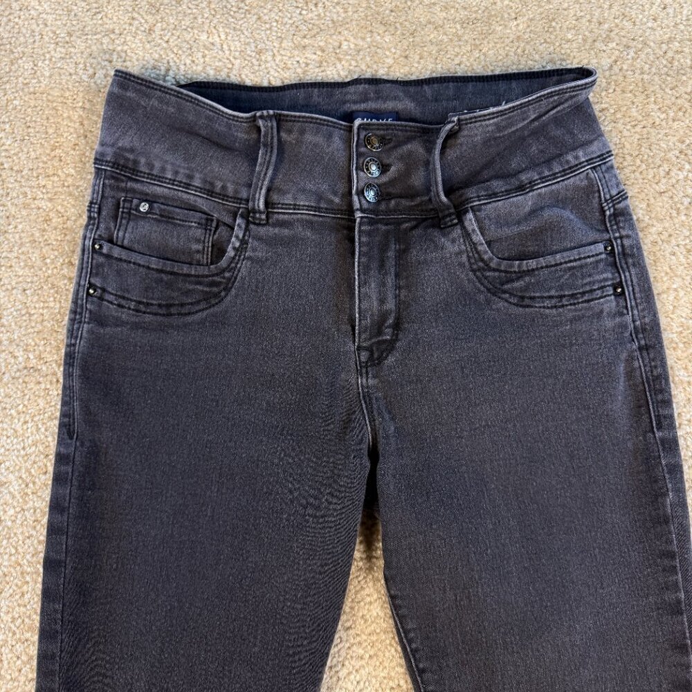 Curve Appeal Jeans Womens 8/29 Black Curve Creator High Rise Skinny Casual F398 - Picture 2 of 13